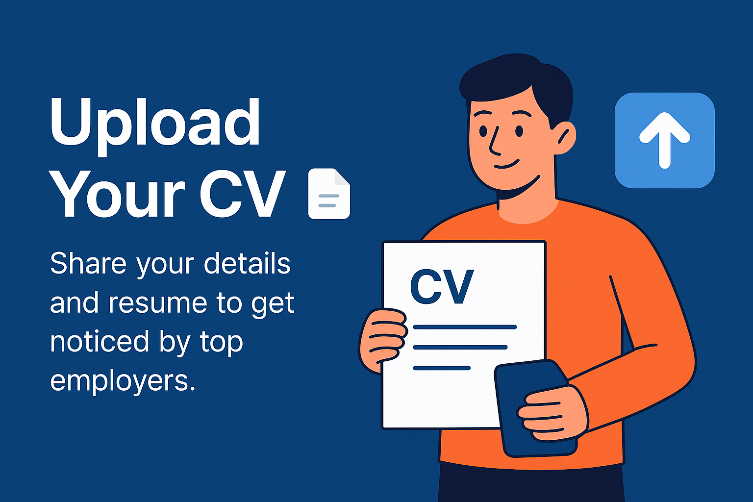 Upload CV Illustration